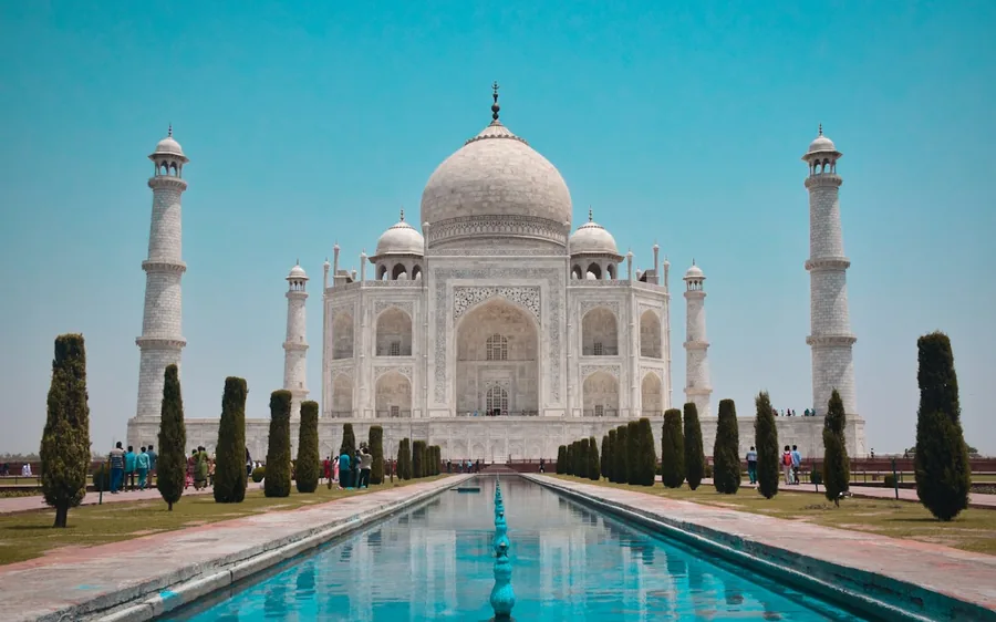 The Taj Mahal at golden hour